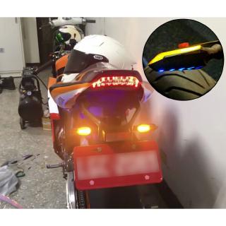 2 Pcs Yellow Flowing Motor Led Light Turn Signal Light Indicator Running Lamp Motorcycle (2)