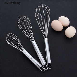 {buildvitbg} (8/10/12 Inches) New Stainless Steel Egg Beater Hand Whisk Mixer Kitchen Tools hye