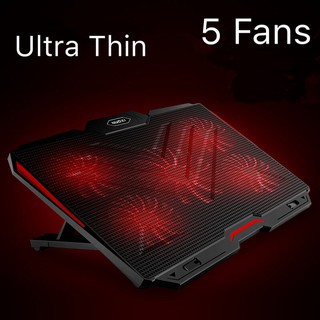 Ulta Thin BitPump Cool Design Seven Gear Regulation 5 Fans Universal Notebook Stand and Cooling Pad
