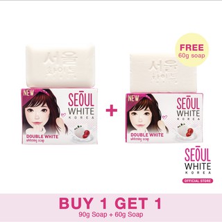 Seoul White Korea Buy 1 Take 1 DOUBLE WHITE Soap 90g [ NO BOX ]