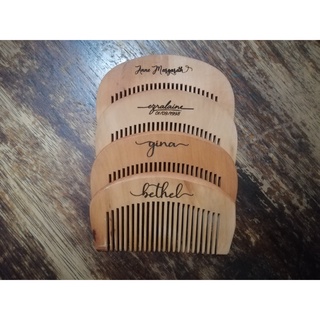 Personalized Laser Engraved Wooden Mini Comb