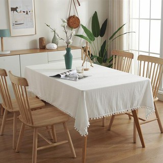 Light luxury simple European Japanese matcha green small fresh coffee table table cloth linen Nordic style INS table table cloth table cloth