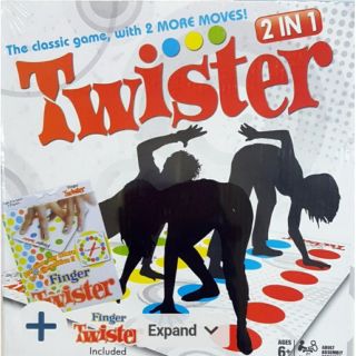 2 IN 1 TWISTER AND FINGER TWISTER GAMES