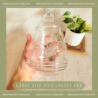 Set of 2pcs and 4pcs 700ml 400 ml Iced Coffee Milk Tea Glass Drinking Glass