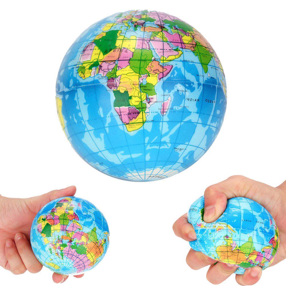 Toys Relief World Map Foam Ball Globe Palm Ball Planet Earth (1)