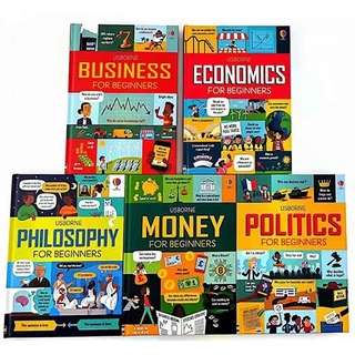 Hardcover Usborne money business for Beginners education books for kids