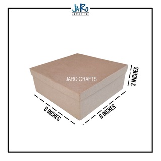 8x8x3 inches Kraft Square Hard Box/Gift Box (3)