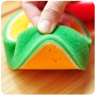 Dish sponge 3D fruit strong Clean cloth cotton washing dishes scouring pad Eraser household Kitchen Tool Cleaning Supplies (5)