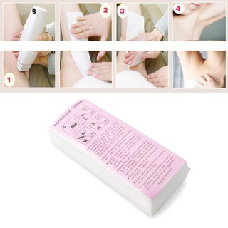 100Pcs Hair Removal Waxing Papers Waxing Strips Depilatory Wax Papers Beauty Tool