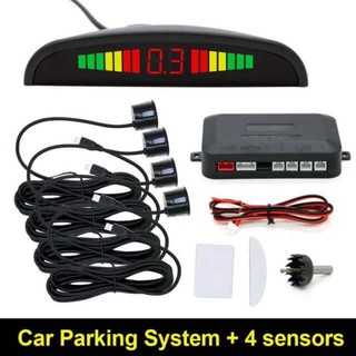 4 Parking Sensors Car Reverse Backup LED Display Car Auto Car Parking Radar Monitor Detector System