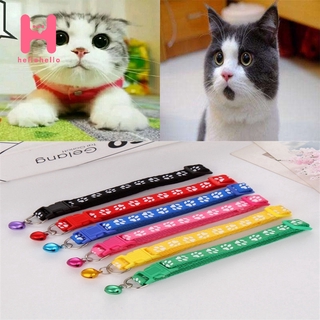 Dog collarDog Cat Single Footprint Bell Collar Cat Buckle Collar Cat Dog Collar Pet Paw Collar With Bell Safety Buckle Neck For Dog And Cat Puppy Accessories Hellohello.ph