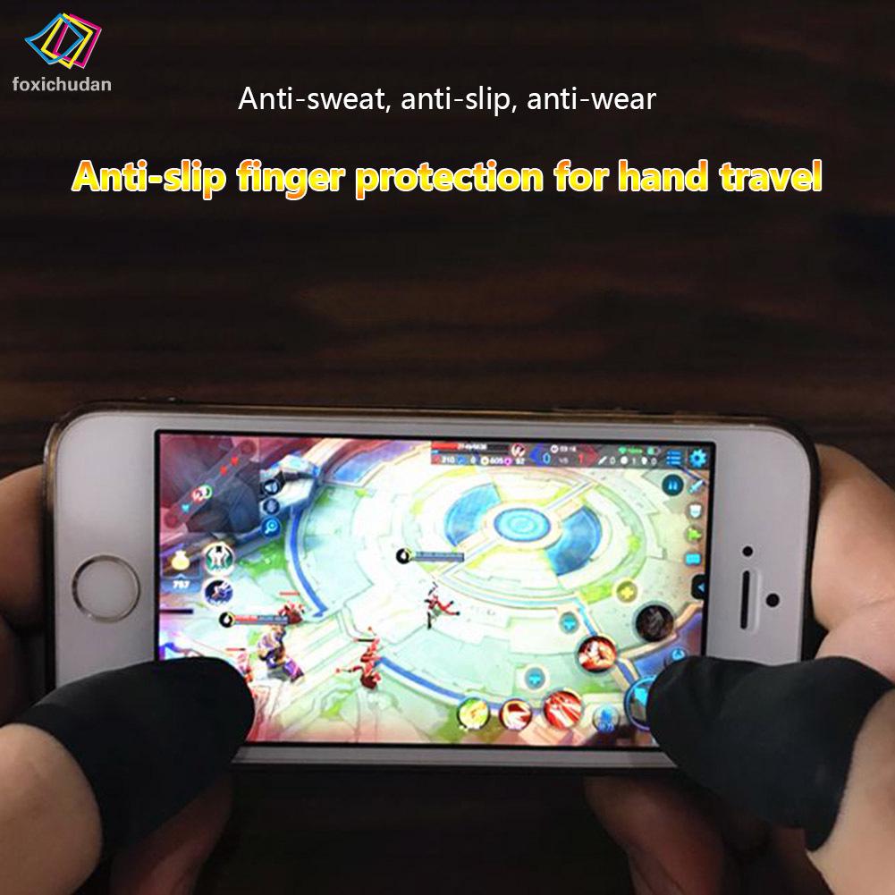 FCD 4 Pcs/Set finger sleeve for gaming Latex Anti-slip Anti-sweat Fing (2)