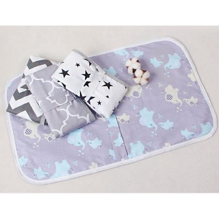 【Ready Stock】☎☒♟Portable Waterproof Baby Changing Mat Newborn Foldable Changing Diaper Nappy Pad