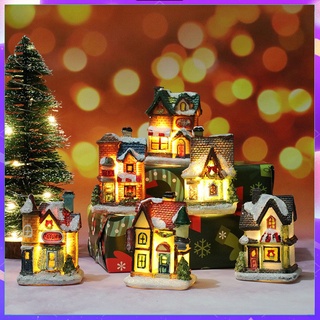Christmas Decorations Resin Village Houses Christmas Ornament