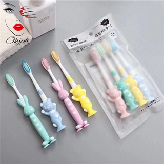Baby Japan Soft Bristled Cartoon Kid Toothbrush 4pc/set