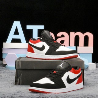 Nike AIR JORDAN 1 LOW Basketball shoes FOR MEN Black/White/Red LOW CUT
