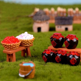 Mini Cute Figurines Miniature Resin /（1~3m）Mini Farm style
