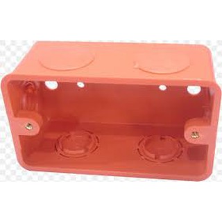 Utility Box 2x4 / Electrical Box / Orange Outlet Box