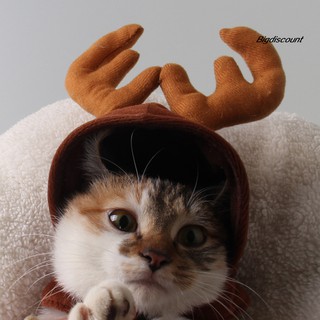 Big_Pet Dog Puppy Cat Christmas Festival Hat Reindeer Elk Antlers Cap Xmas Costume (2)