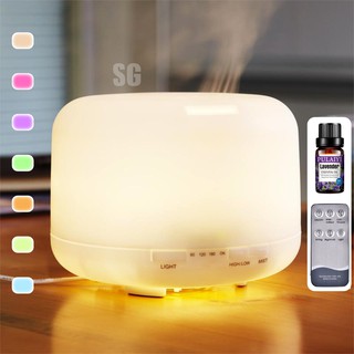 500ML 7 LED Humidifier with Essential oil Ultrasonic Aromatherapy Essential Oil Diffuser AIr Purify