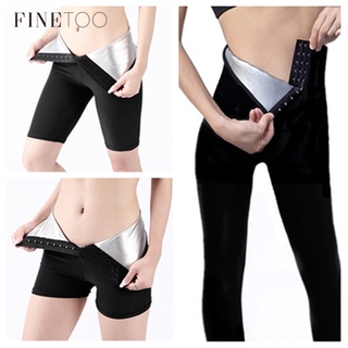 FINETOO Button pants Women Sports Running Fitness Shorts Pant (1)