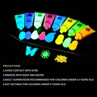 1pcs Neon Fluorescent Paint Face Body Painting 6 Colors Luminous UV Paints Face Make Up for Birthday