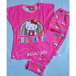 Hello kitty Spandex pajama terno kids for 2－11year old for sleepwear