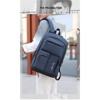 Business computer backpack new fashion casual trendy cool backpack large capacity multi-pocket usb rechargeable backpack (9)