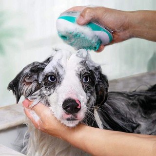 LKJ-Pet Dog Bath Brush Comb Silicone SPA Shampoo Massage Brush Shower Hair Removal Comb