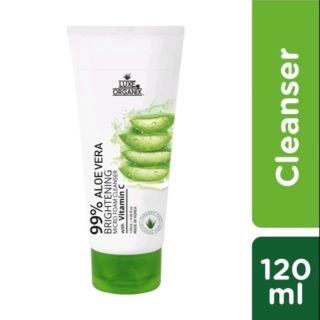 Luxe Organix 99% Aloe Vera Brightening Facial Foam Cleanser (1)