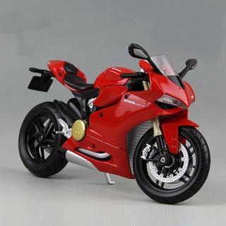 1/12 Ducati 1199 Red Panigale Diecast Motorcycle Model Toy (4)