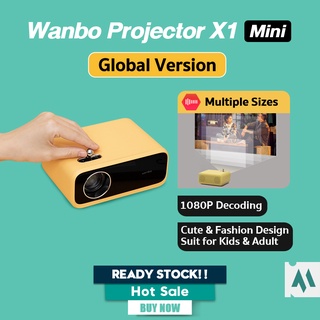 Wanbo Projector X1 Mini 480p Hd 1080p Decoding Portable Low Noise Smart