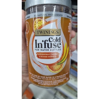 Twinings Cold Infuse for Water Bottles 30g/12 infusers (Passionfruit, Mango, & Blood Orange)