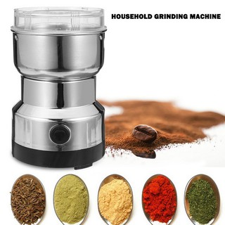 Electric Stainless Steel Coffee Bean Grinder Home Grinding Milling Machine oId2