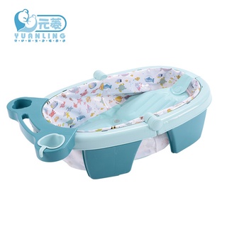 Funshally flora Baby Collapsible Tub Baby bath child tub inflatable bath thickening Bath Cushion
