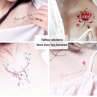 30 temporary tattoo stickers English letters waterproof stickers scar stickers tattoo stickers