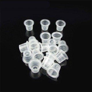 NL 1000pcs Tattoo Ink Cup Plastic Cap White Color for Needle Ink Tattoo Supplies