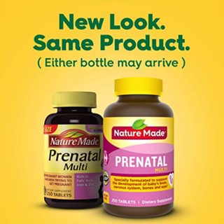 Nature Made Prenatal Vitamin with Folic Acid, Iron, Iodine & Zinc, 250 Tablets (1)