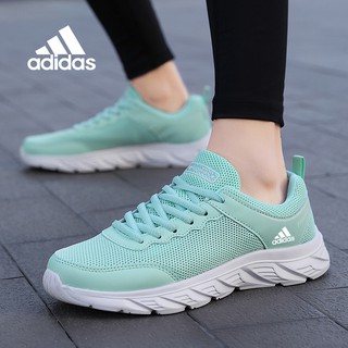 New Adidas Casual Fashion Women's Mesh Jogging Shoes Breathable Lightweight Casual Sports Shoes Non- (1)