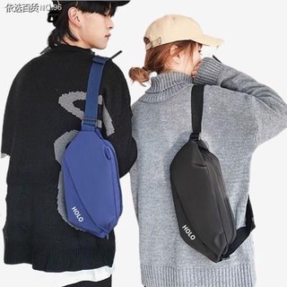 ✎✐Unisex Nylon Chest Bag Single Shoulder Slope bSling Bag