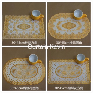 COD PVC Gold Stamp /Bronzing Tablecloth For Home Decoration