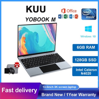 KUU YOBOOK M 13.5'' Laptop 3K Screen 6GB+128GB Intel N4020 Murang Laptop