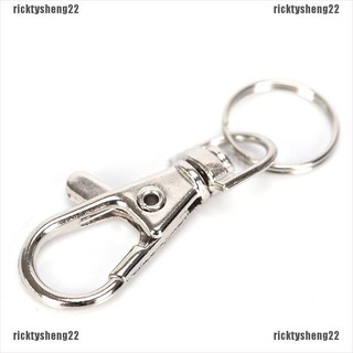 【RTS】10PC Silver Swivel Trigger Clips Snap Lobster Clasp Hook Bag Key Ring Hoo (8)