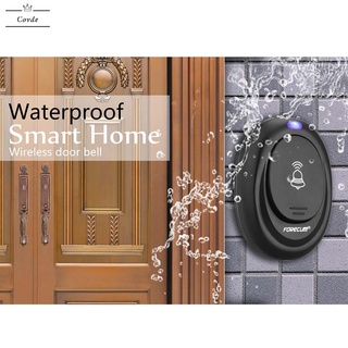 【spot goods】 ♙┋﹊Waterproof Intelligent Door Bell Wireless Remote Control Doorbell With 36 Songs 100M