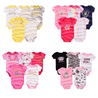 🆕Little Angels 5pc Newborn Infant Baby Cotton Bodysuit Onesies Infant Romper babies Jumpsuit