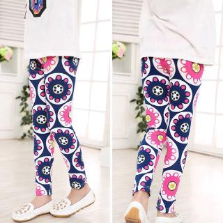 [NNJXD]Princess Floral Girls Pants Baby Girl Clothes Kids Trousers Printed Flower Children Leggings