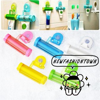 HOT-Colorful Plastic Rolling Tube Squeezer Toothpaste Easy