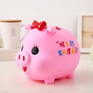 Piggy bank ✻Small pig anti-fall piggy bank children's coin piggy bank creative cartoon plastic piggy