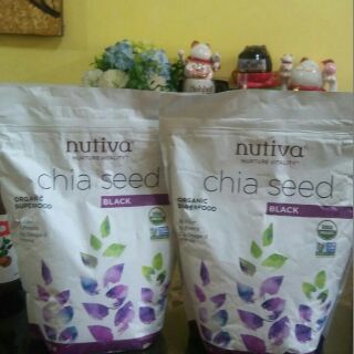 Nutiva Chia Seed, Organic Superfood, 32oz (2lb)(907g), Black