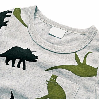 Boys Cotton Novelty Design Shark Printed Pattern T Shirt (7)